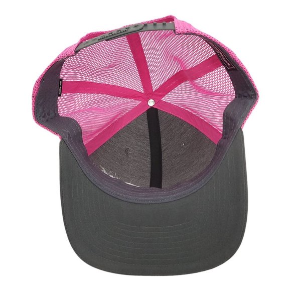 United Rentals Gray Pink Mesh Snapback Cap Trucker Baseball Hat Richardson NEW - Picture 5 of 12